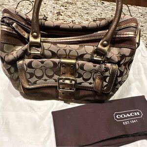 Coach Brown Signature Handbag Limited Edition Fall 2004